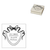 エレガントリボンの紋章ヴィンテージEx天秤書帳 ラバースタンプ (押印)