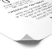 エレガントリングや輪ゲームサインブルーブライダルシャワー ポスター (角)