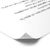 エレガントリングや輪ゲームブライダルシャワーゲーム標識 ポスター (角)