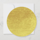 エレガントリングや輪シンプルズ結婚ラウンド招待状 招待状 (裏面)