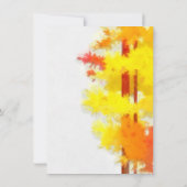 エレガントリーシンプル秋感謝祭ディナー 招待状 (裏面)