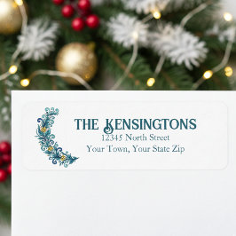 エレガントリーススワッグ差出人住所 ラベル