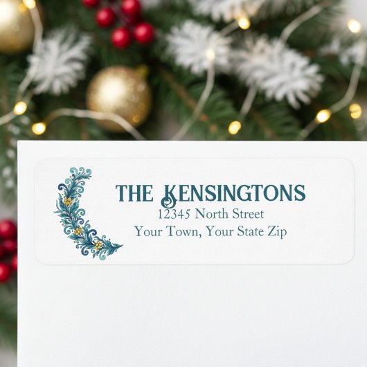 エレガントリーススワッグ差出人住所 ラベル