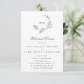 エレガントリースフローラモノグラミニマルム結婚ズ エンクロージャーカード (スタンド正面)