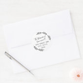 エレガントリース移動告知差出人住所 ラウンドシール (封筒)