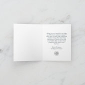 エレガントリース素朴 サンキューカード (内部)