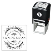 エレガントリース&クラシーレタリング差出人住所 セルフインキングスタンプ (インサイチュ)