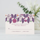 エレガントリーフレスポンスカード 招待状 (スタンド正面)