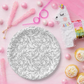 エレガントリーフ ペーパープレート (パーティー)