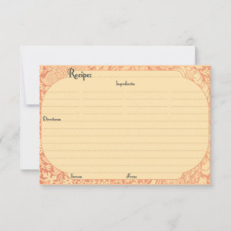 エレガントレシピカード