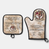 エレガントレシピKeepsakeテンプレート追加フォトリース 鍋つかみ&鍋敷きセット (正面)