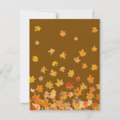 エレガントレタリングカスタム感謝祭の家族の写真 シーズンカード (裏面)