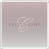 エレガントレタリング&モノグラム | バラグラデーション シール (正面)