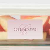 エレガントレタリング&モノグラム | バラグラデーション ラベル (貼付)