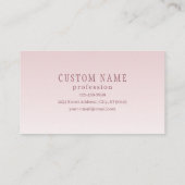 エレガントレタリング&モノグラム | バラグラデーション 名刺 (裏面)