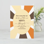 エレガントレトロこ来このサンブライダルシャワー 招待状 (スタンド正面)