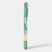 エレガントレトロの縦波ストライプ線 Case-Mate iPhoneケース (裏面 / 右)