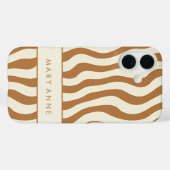 エレガントレトロの縦波ストライプ線 Case-Mate iPhoneケース (裏面 (横))