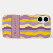 エレガントレトロの縦波ストライプ線 Case-Mate iPhoneケース (裏面 (横))