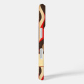 エレガントレトロの縦波ストライプ線 Case-Mate iPhoneケース (裏面 / 右)