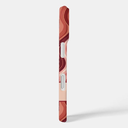 エレガントレトロの縦波ストライプ線 Case-Mate iPhoneケース (裏面 / 右)