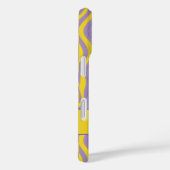 エレガントレトロの縦波ストライプ線 Case-Mate iPhoneケース (裏面 / 右)