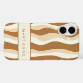 エレガントレトロの縦波ストライプ線 Case-Mate iPhoneケース (裏面 (横))