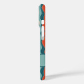 エレガントレトロの縦波ストライプ線 Case-Mate iPhoneケース (裏面 / 左)