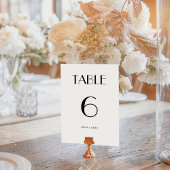 エレガントレトロオフ白結婚のテーブル番号 テーブルナンバー