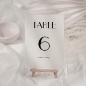 エレガントレトロオフ白結婚のテーブル番号 テーブルナンバー