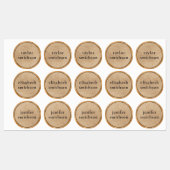 エレガントレトロクラシーユニセックスラグジュアリーユーザー名の追加 ラベル (シート)