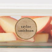 エレガントレトロクラシーユニセックスラグジュアリーユーザー名の追加 ラベル (貼付)