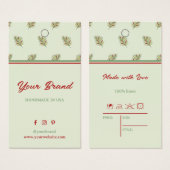 エレガントレトロサイズ価格つるラベルラベル (正面&裏面)