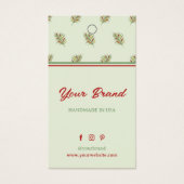 エレガントレトロサイズ価格つるラベルラベル (正面)