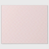 エレガントレトロピンク抽象芸術幾何学的パターン ラッピングペーパー (フラット)