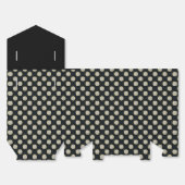 エレガントレトロブラックと金ゴールドピン穴 フェイバーボックス (見開き)