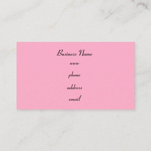 エレガントレトロ名刺 名刺 (裏面)