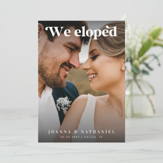 エレガントレトロ白黒の駆け引き発表 招待状 (スタンド正面)