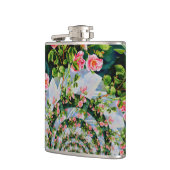 エレガントレトロbohoウォーター色ピンクフローラ フラスク (左)