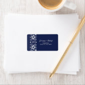 エレガントレースモノグ結婚ラム住所 シール (インサイチュ)