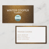 エレガントロカスタムゴ銅金ゴールドプロフェッショナル 名刺 (正面/裏面)