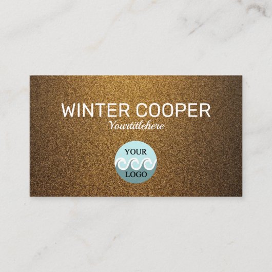 エレガントロカスタムゴ銅金ゴールドプロフェッショナル 名刺 (正面)