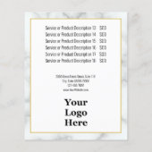 エレガントロゴはこちら価格表 チラシ (裏面)