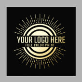 エレガントロゴはこちら金ゴールド 箔ポスター