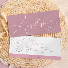 エレガントロゴ付きフェミニンピンク 招待状