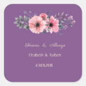 エレガントロマンティックフラワウェディング スクエアシール (正面)