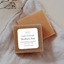 エレガントロモダンゴ手作りSoapラベルの追加 スクエアシール