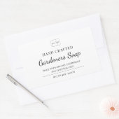 エレガントロモダンゴ手作りSoapラベルの追加 長方形シール (封筒)
