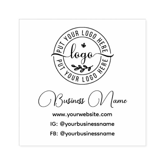 エレガントロモダンミニマルゴのソーシャルメディア処理 ラバースタンプ (インプリント)