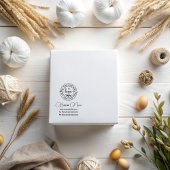 エレガントロモダンミニマルゴのソーシャルメディア処理 ラバースタンプ